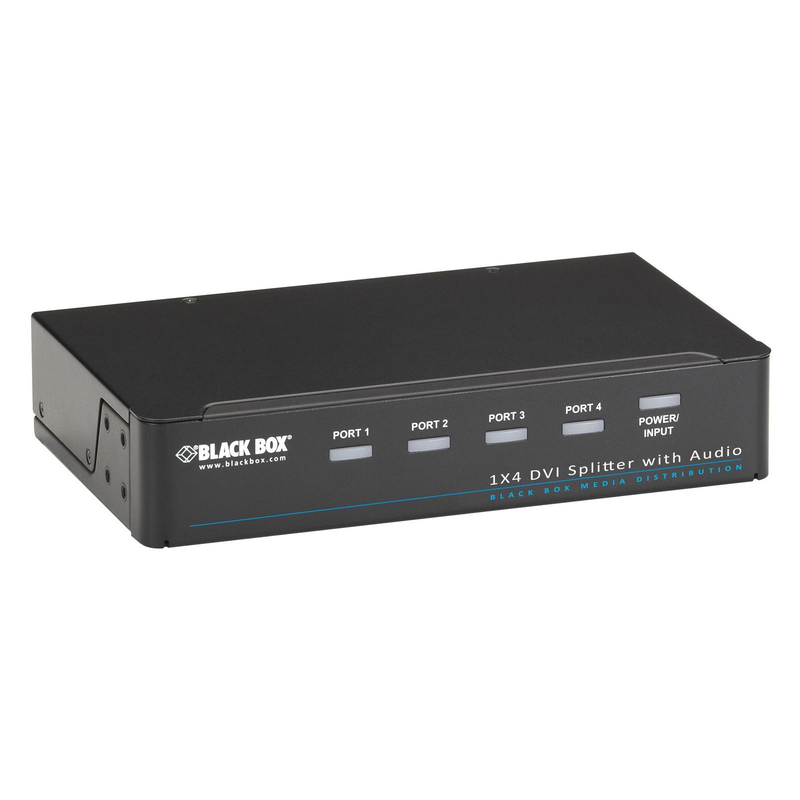 DVI-D Splitter with Audio and HDCP - 1x4