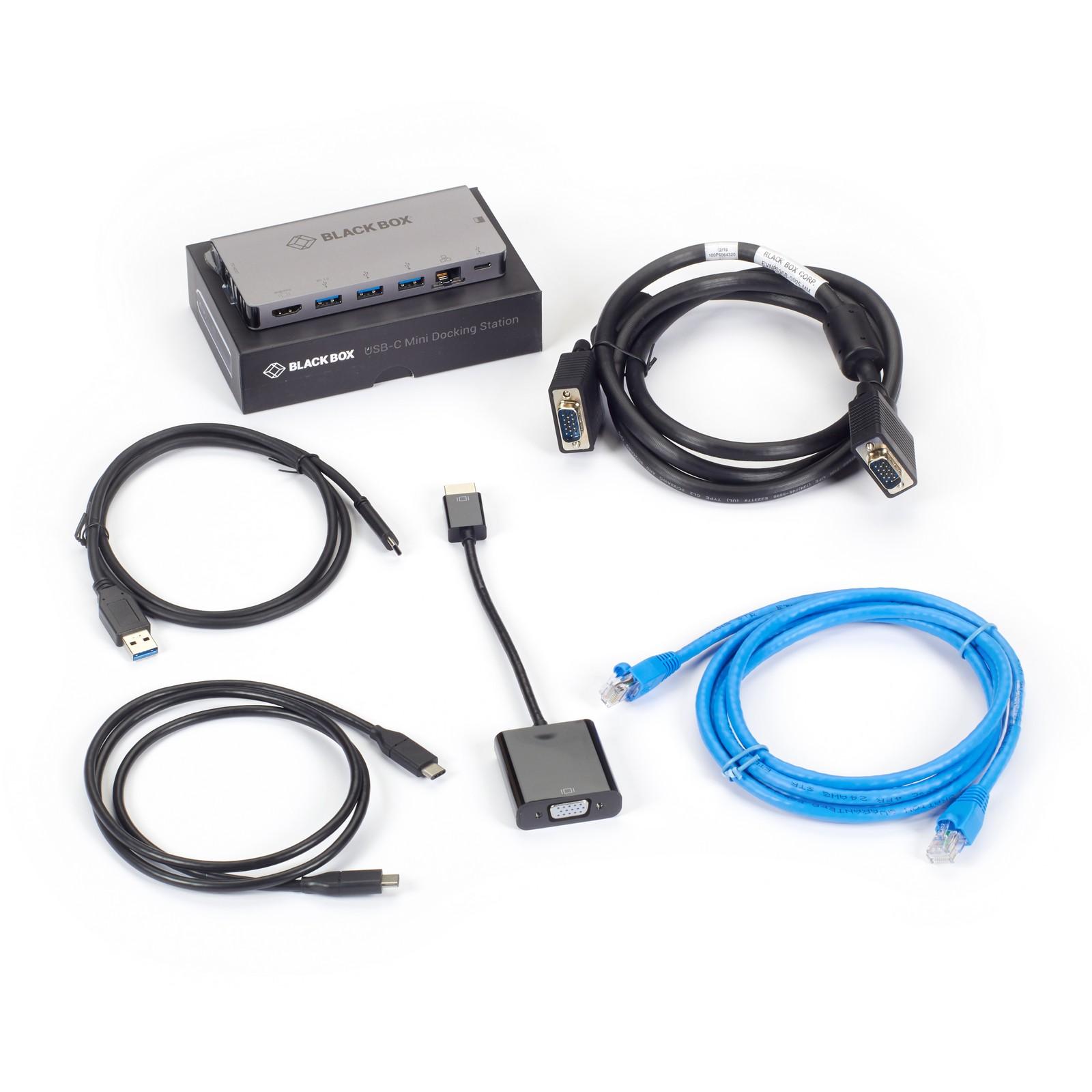 USB C Docking Station - VGA Bundle