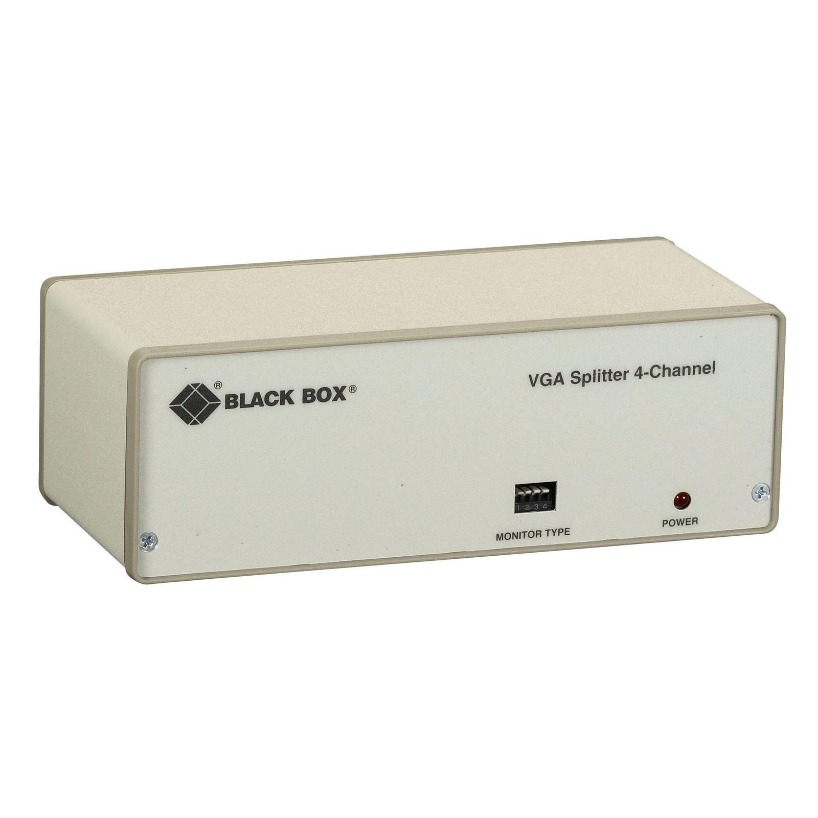 VGA Video Splitter - 4-Channel, 230-VAC